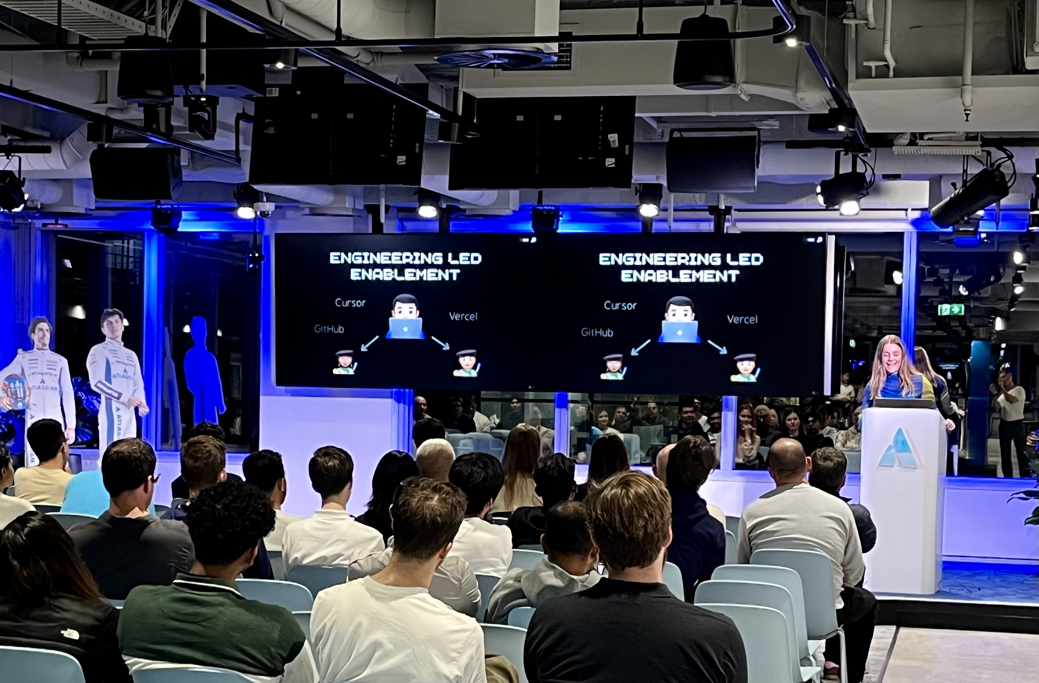 Freya speaking at Atlassian x Cursor